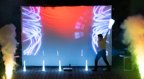 Hochzeits LED mit Keulen Jonglage