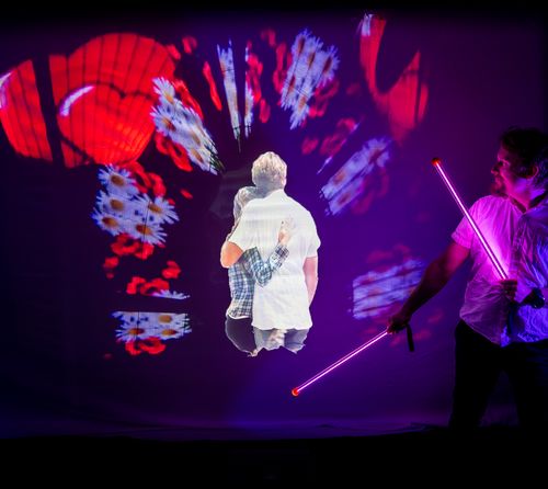 Individualisierte Hochzeitsshow mit Light Painting